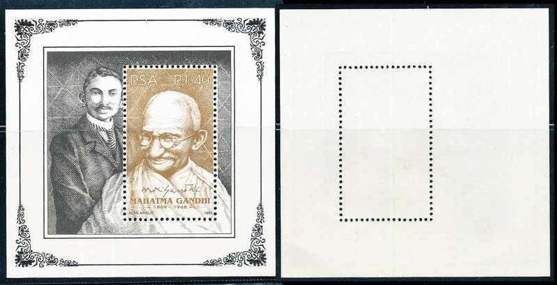 South Africa - 1995 - Gandhi - R1-40 m/sheet mint unhinged . SACC 918 .