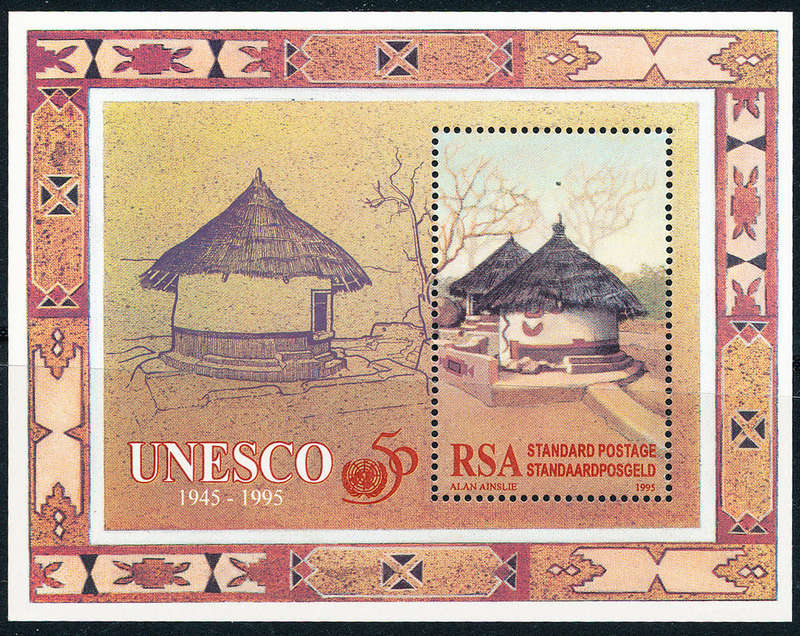 South Africa - 1995 - Unesco - m/sheet mint unhinged . SACC 923 .