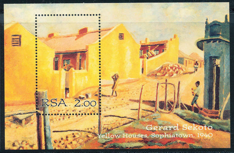 South Africa - 1996 - Gerard Sekoto - m/sheet mint unhinged . SACC 951 .