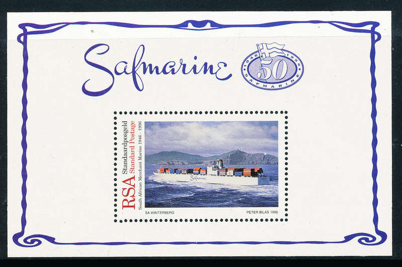 South Africa - 1996 - SAF Marine - m/sheet mint unhinged . SACC 972 .