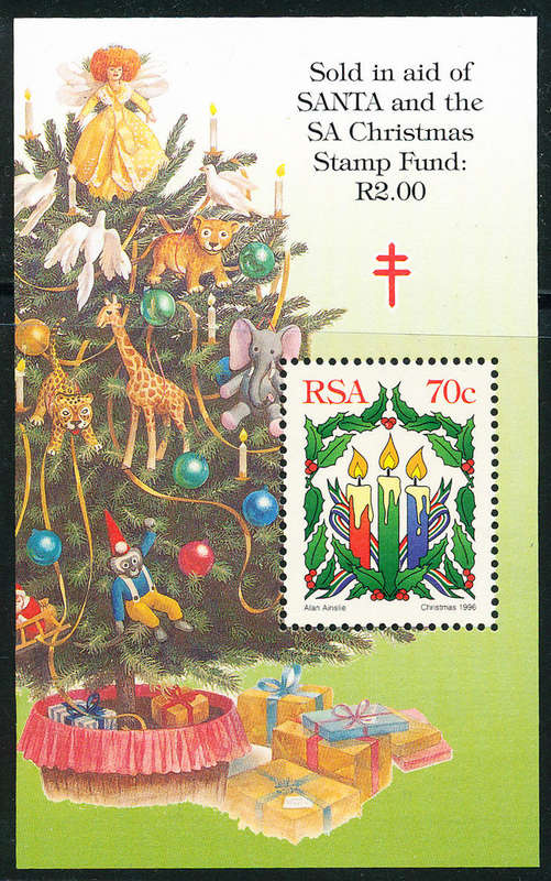 South Africa - 1996 - Santa - m/sheet mint unhinged . SACC 976 .