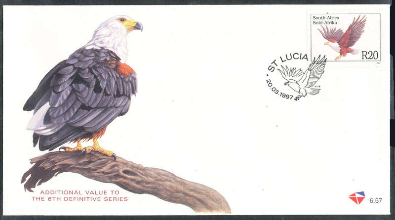 South Africa Official F.D.C.'s - 1997 - New Defin - R20 Official 6.57 CV unaddressed . SACC 1171 .
