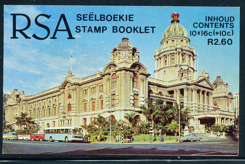 South Africa Stamp Booklets - 1987 - Natal Flood Relief Booklet of 10 16 + 10c stamps . SACC 635 .
