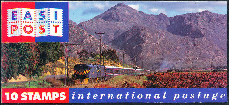 South Africa Stamp Booklets - 1993 - Tourism - R8-50 blue train booklet complete . SACC 852b .