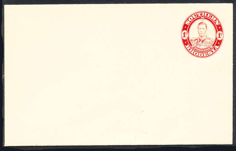 Southern Rhodesia Postal Stationery - 1938 - Geo 6 - 1d red stamp on white envelope as new condition