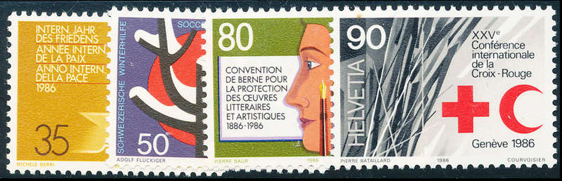 Switzerland - 1986 - Publicity Issue - set of 4 mint unhinged . SG 1115-1118 .