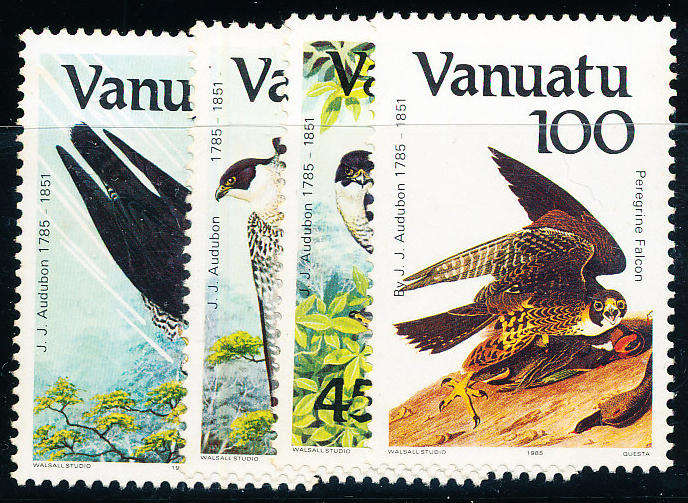 Vanuatu - 1985 - Birds - set of 4 mint unhinged . SG 402-405 .