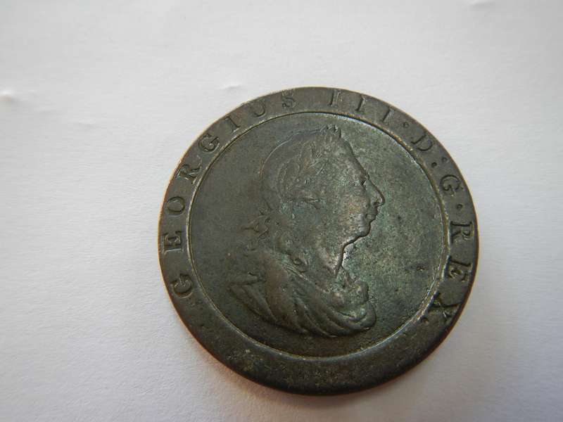 Great Britain 1797 cartwheel penny / King George 111 / nice condition