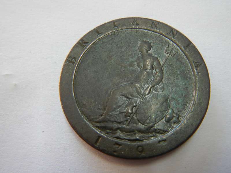 Great Britain 1797 cartwheel penny / King George 111 / nice condition