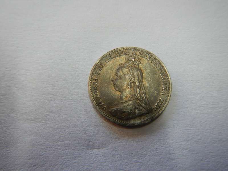 SILVER Victorian 1890 three pence