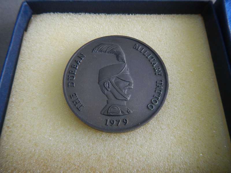 The Durban Military Tatoo medallion boxed