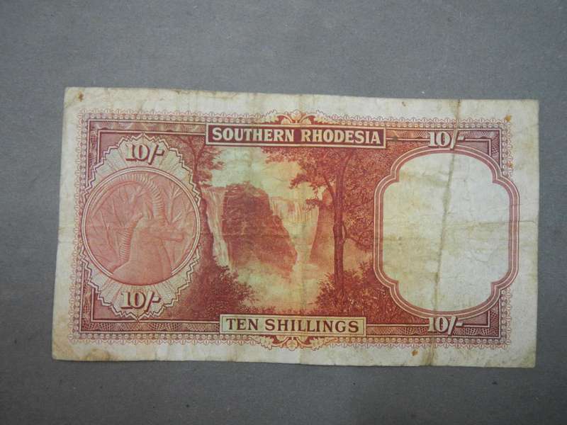 Southern Rhodesia TEN SHILLINGS banknote