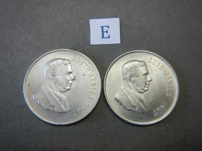 South Africa Silver R1 set 1967 English & Afrikaans