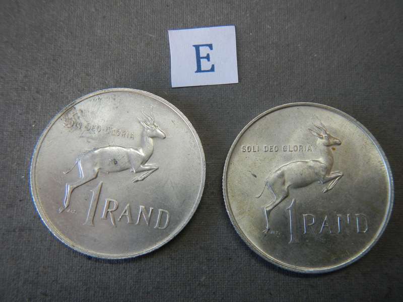 South Africa Silver R1 set 1967 English & Afrikaans