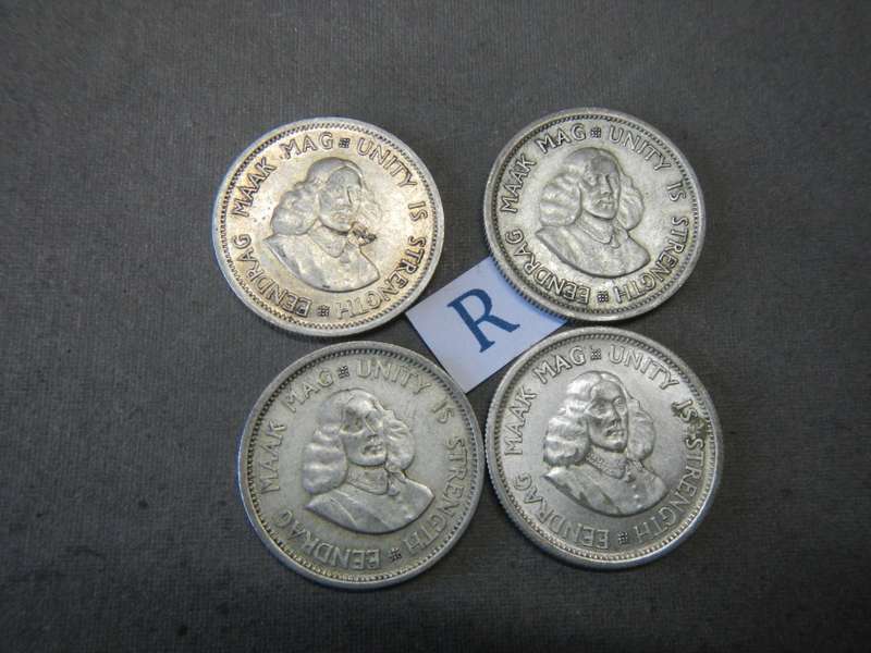 SILVER -  4  TEN CENTS -  1961/1962/1963/1964