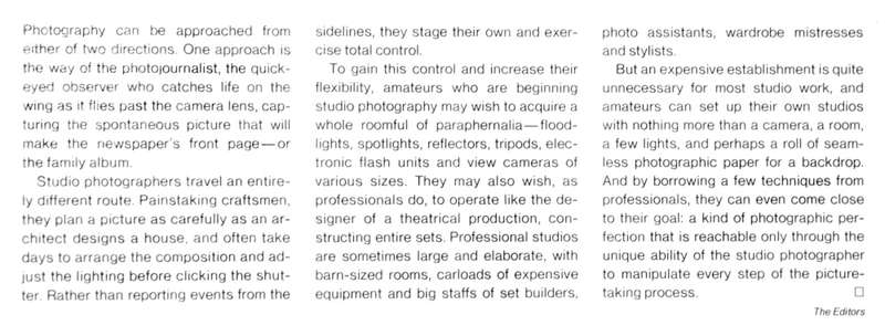 The Studio (Life Library of Photography)