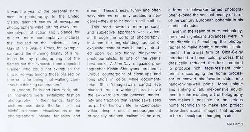 Photography Year 1976/77 by the Editors of Time-Life