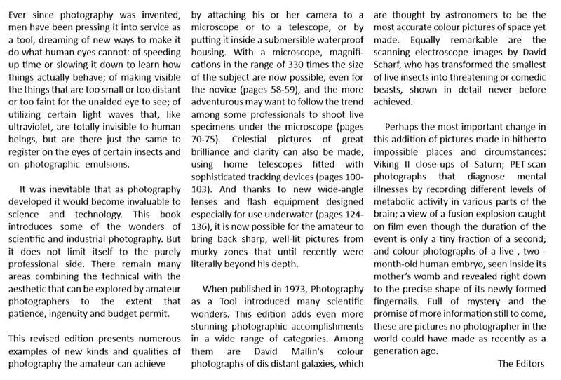 Photography as a Tool (Life Library of Photography)