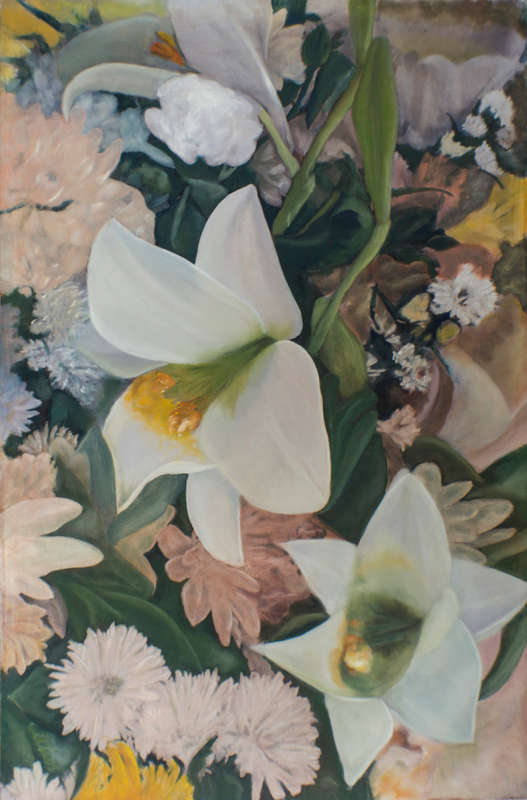 Untitled. Large floral oil painting