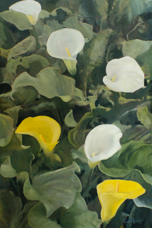 Untitled. Large floral oil painting