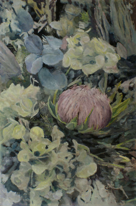 Untitled. Large floral oil painting