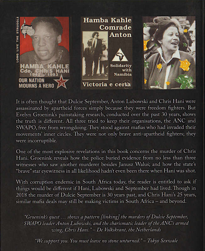 Incorruptible (The Story of the Murders of Chris Hani and others) by Evelyn Groenink