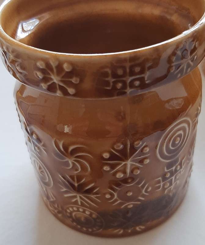 SET OF FIVE TOTEM PATTER PORTMEIRION STORAGE JARS