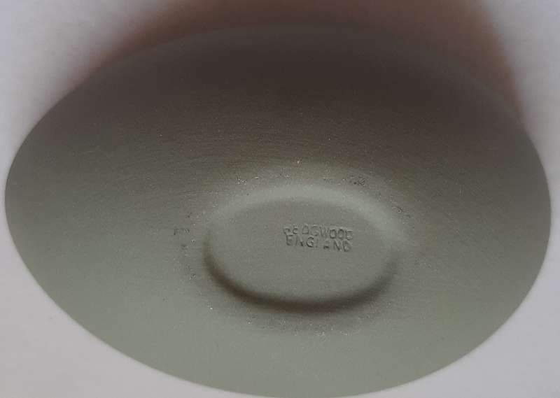 TWO WEDGWOOD JASPERWARE EGG SHAPED TRINKET VANITY/JEWELLERY HOLDERS