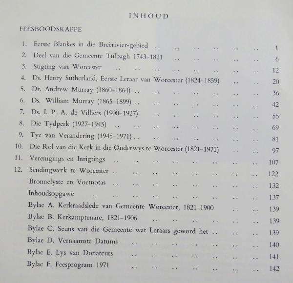 Gedenkboek Worcester 1971 (Nederduitse Gereformeerde Kerk) - J. A. Heese (Samesteller)