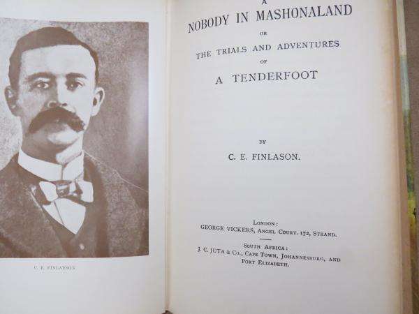 A Nobody in Mashonaland - C. E. Finlason
