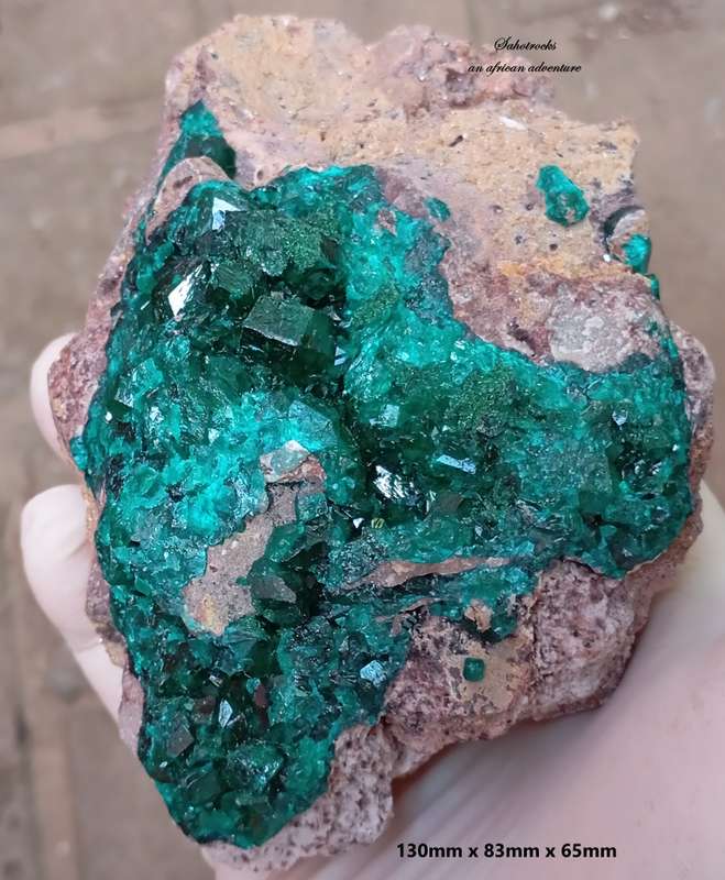 Dioptase malachite quartz - Kolwezi mining district DRC Congo