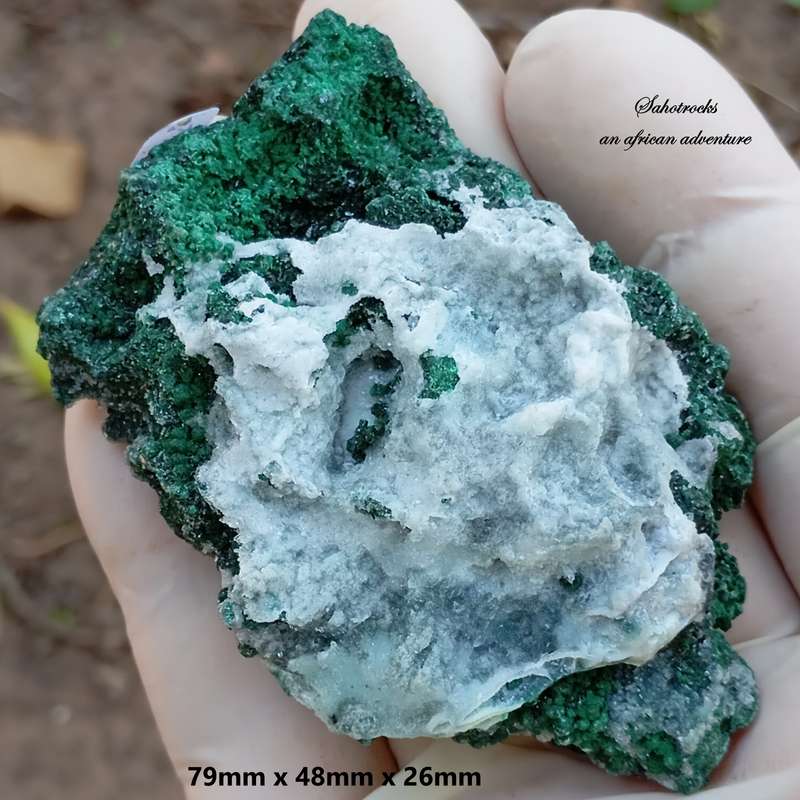 Malachite quartz - Tenke Fungume mine DRC Congo