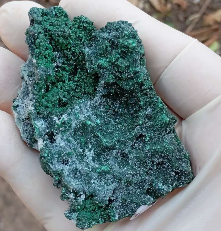 Malachite quartz - Tenke Fungume mine DRC Congo