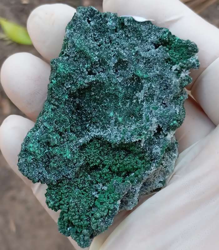 Malachite quartz - Tenke Fungume mine DRC Congo