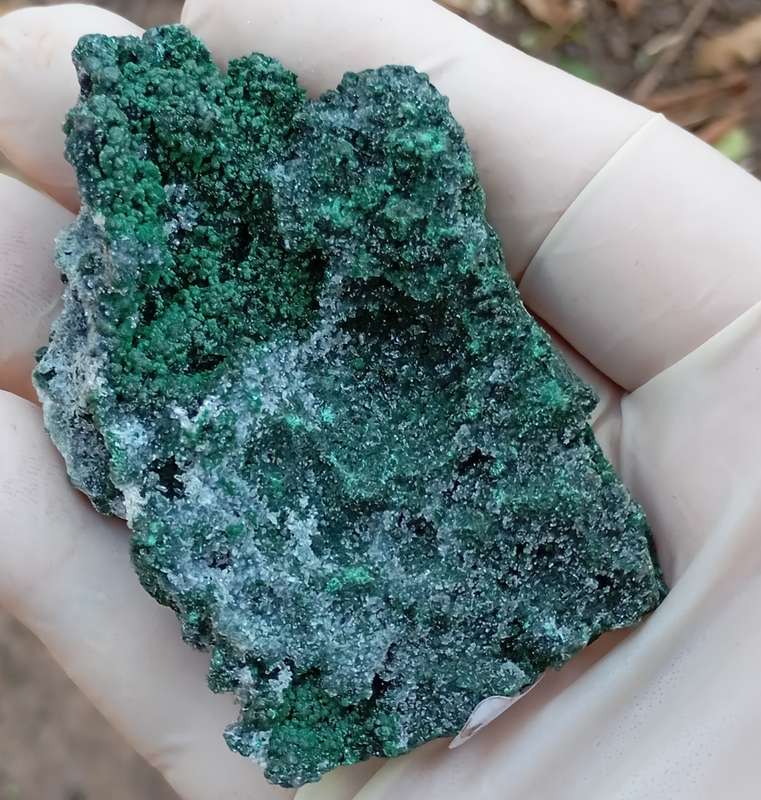 Malachite quartz - Tenke Fungume mine DRC Congo