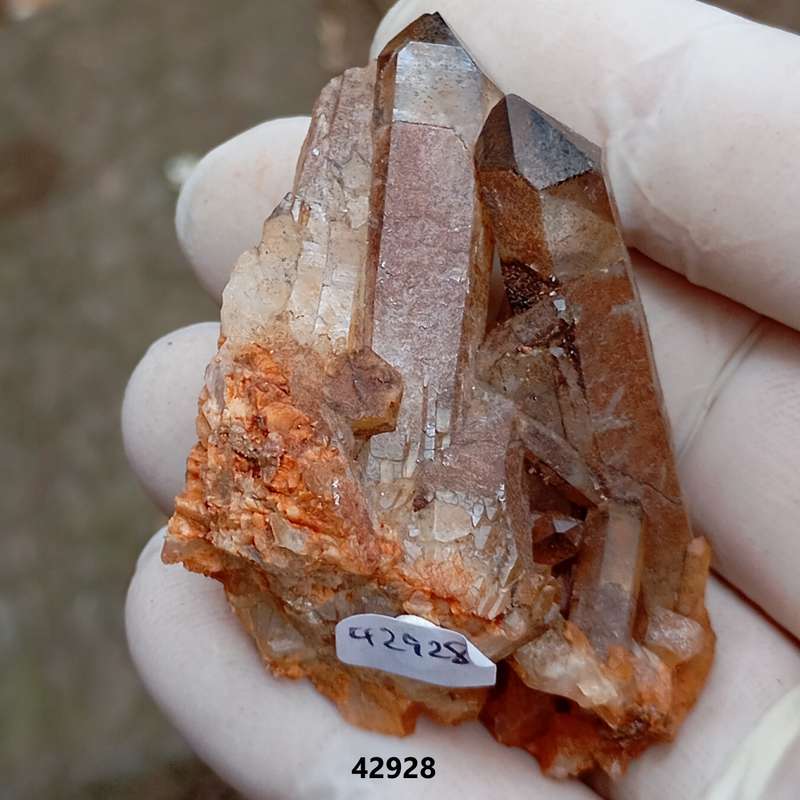 Hematite in quartz - Orange River N Cape South Africa