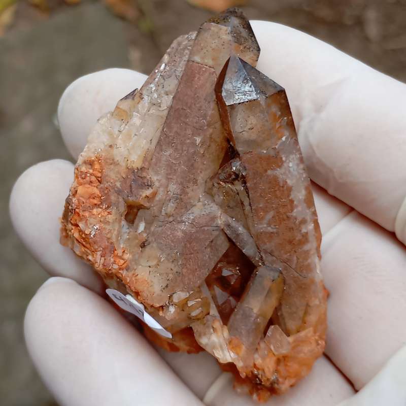 Hematite in quartz - Orange River N Cape South Africa