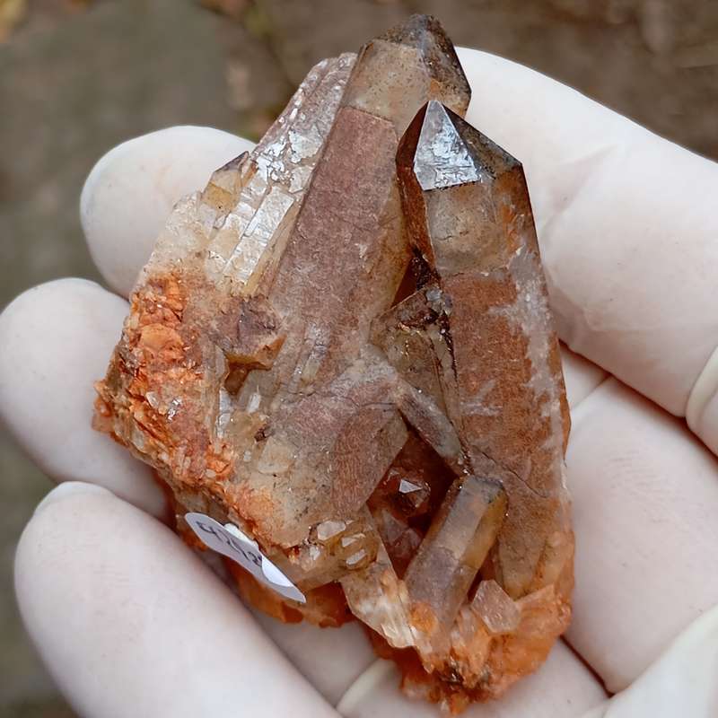 Hematite in quartz - Orange River N Cape South Africa