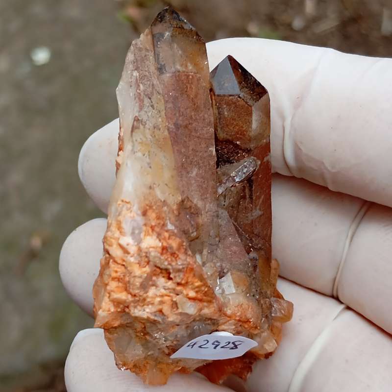 Hematite in quartz - Orange River N Cape South Africa