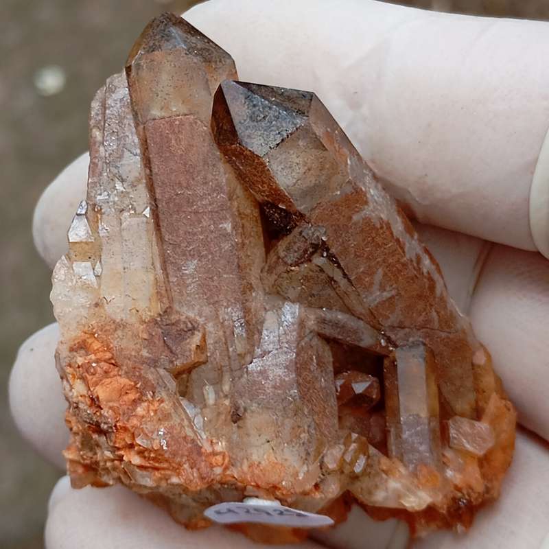 Hematite in quartz - Orange River N Cape South Africa