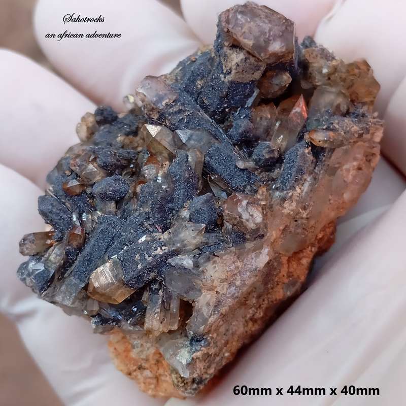 Hematite in quartz - Orange River N Cape South Africa
