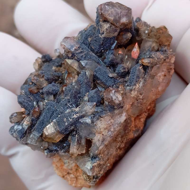Hematite in quartz - Orange River N Cape South Africa