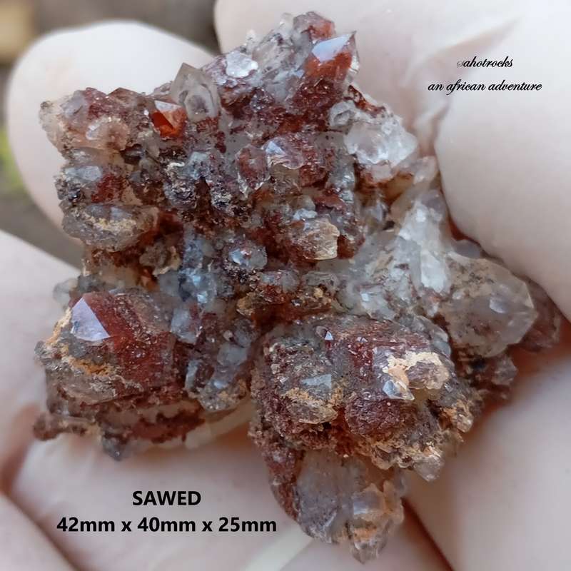 Hematite in quartz - Orange River N Cape South Africa