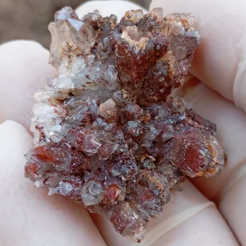 Hematite in quartz - Orange River N Cape South Africa