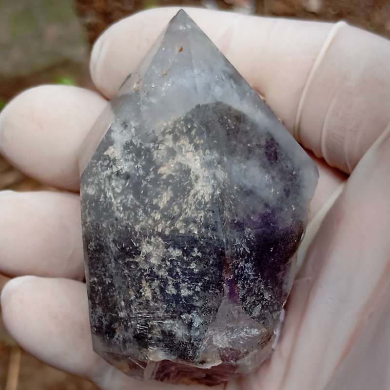 Hematite in quartz - Orange River N Cape South Africa