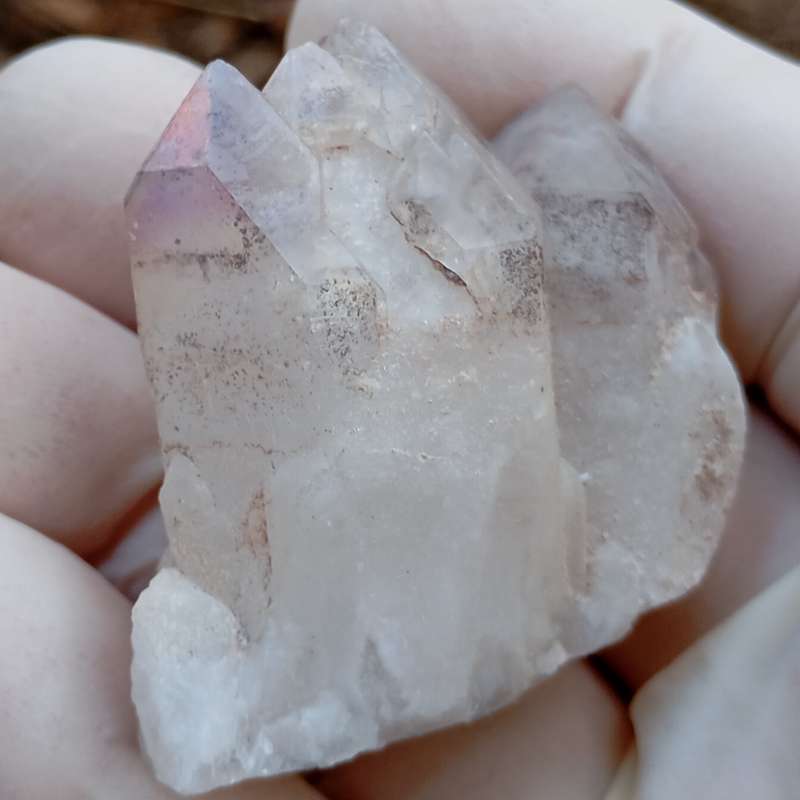 Hematite in quartz - Orange River N Cape South Africa