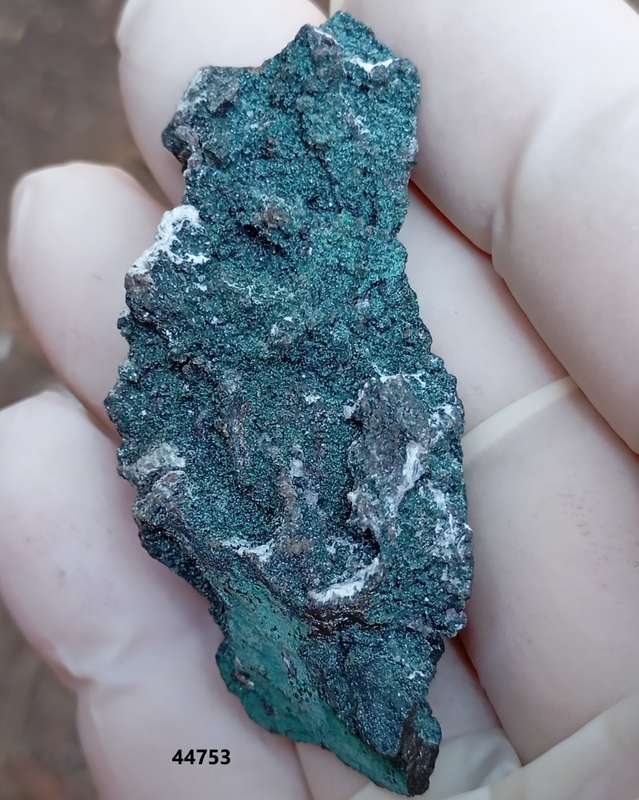 Malachite pyrite calcite - Tsumeb mine Namibia