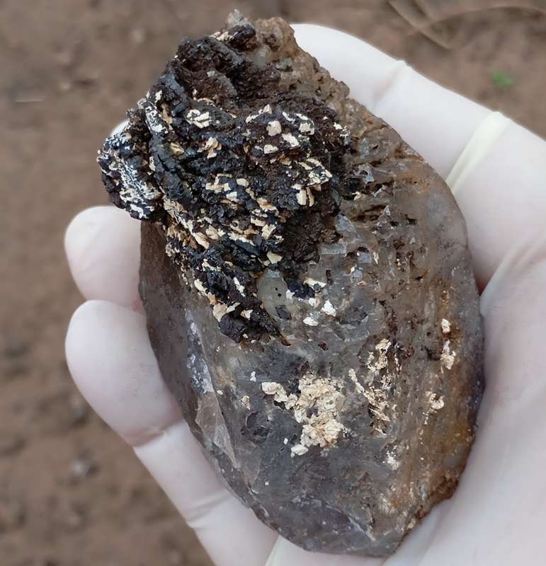 Goethite feldspar quartz - Zomba Plateau Mount Malosa Malawi