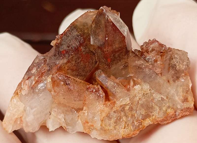 Hematite in quartz - Orange River N Cape South Africa