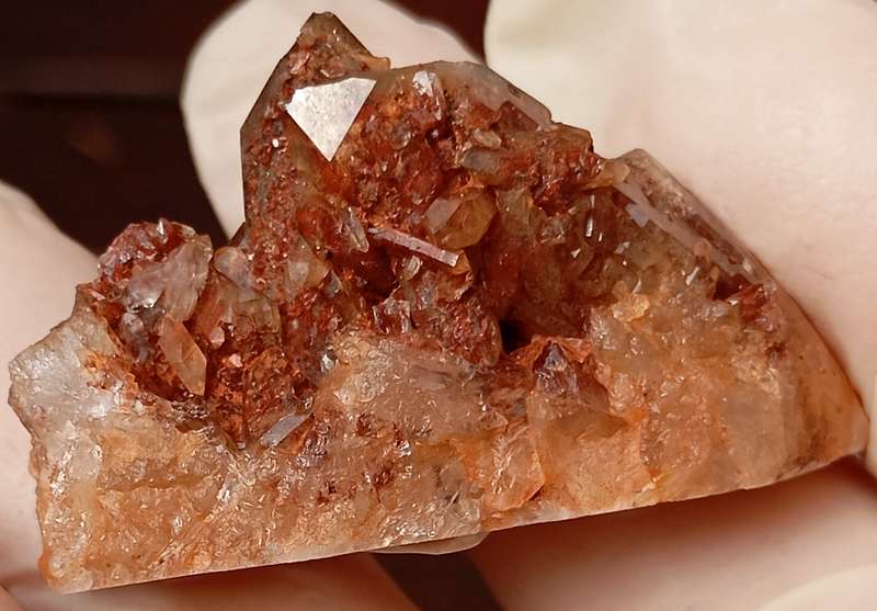 Hematite in quartz - Orange River N Cape South Africa